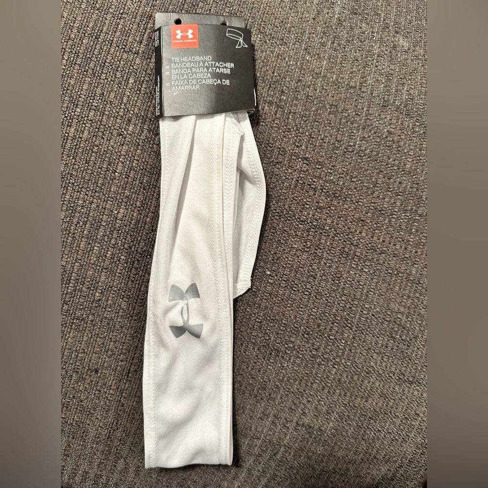 Under Armour White Tie Headband